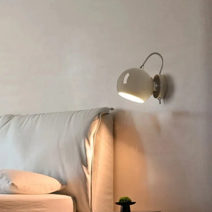 Nordic Cream Wall Lamp Adjustable Dome Light