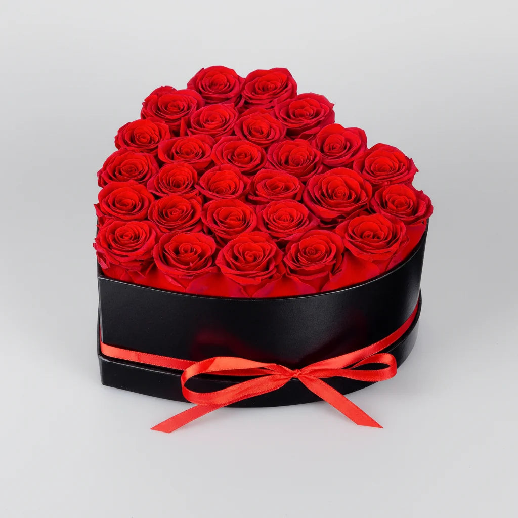 Mothers Day Rose Box Artificial Flower Heart