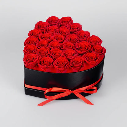 Mothers Day Rose Box Artificial Flower Heart