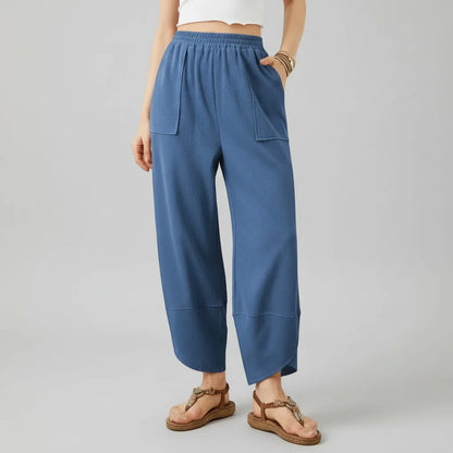 Women Pants Casual Loose Fit Straight Leg