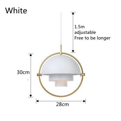 Modern Nordic Pendant Light Sculptural Metal