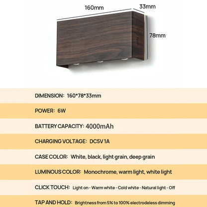 Lumiblock Rechargeable Wall Lamp Minimalist