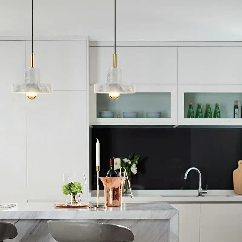 Marble Pendant Lamp Natural Stone Postmodern