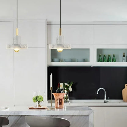 Marble Pendant Lamp Natural Stone Postmodern