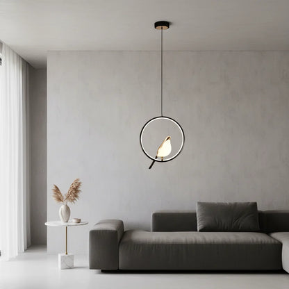 Magpie Pendant Light Nordic LED Bird Design