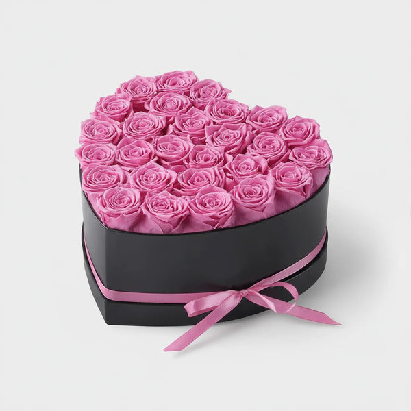 Mothers Day Rose Box Artificial Flower Heart