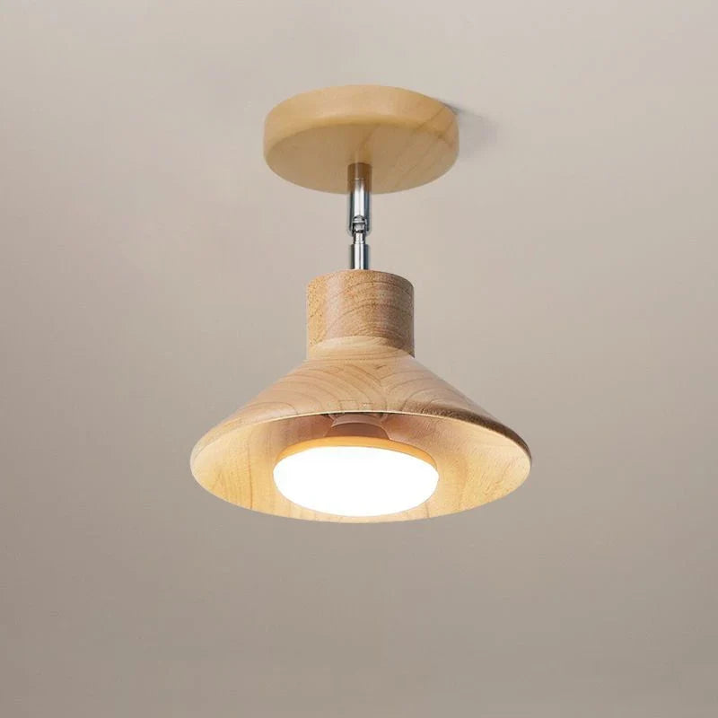 Nordicwood Ceiling Lamp Natural Timber Cone