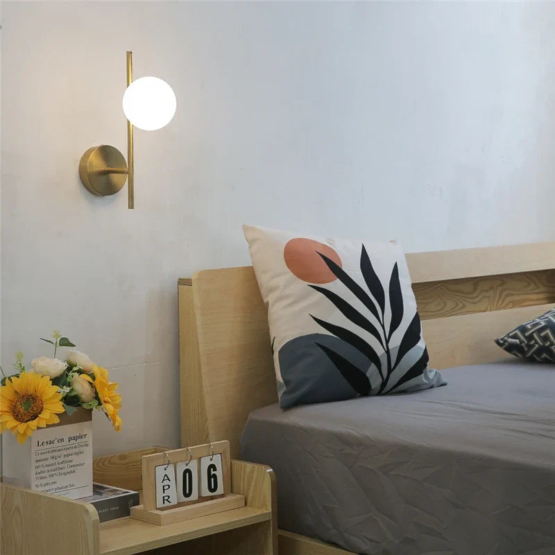 Astra Wall Light Dual Globe Modern Gold