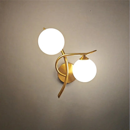 Lunara Wall Light Nordic Dual Globe LED
