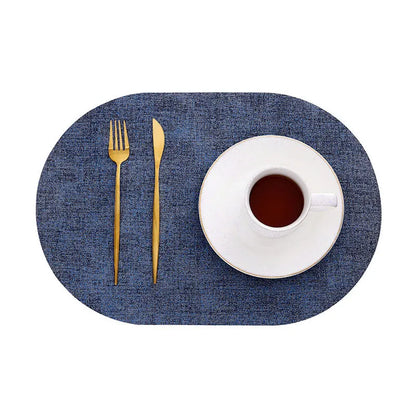 Linomat Oval Faux Leather Placemats Heat