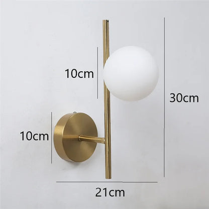 Astra Wall Light Dual Globe Modern Gold