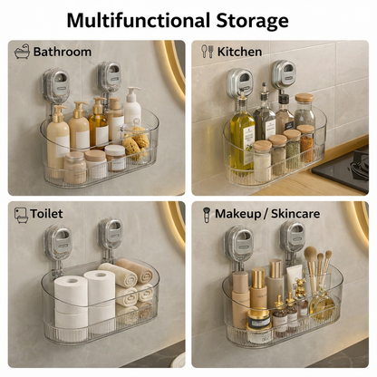 Wall Shelf Adhesive No Drill Kitchen