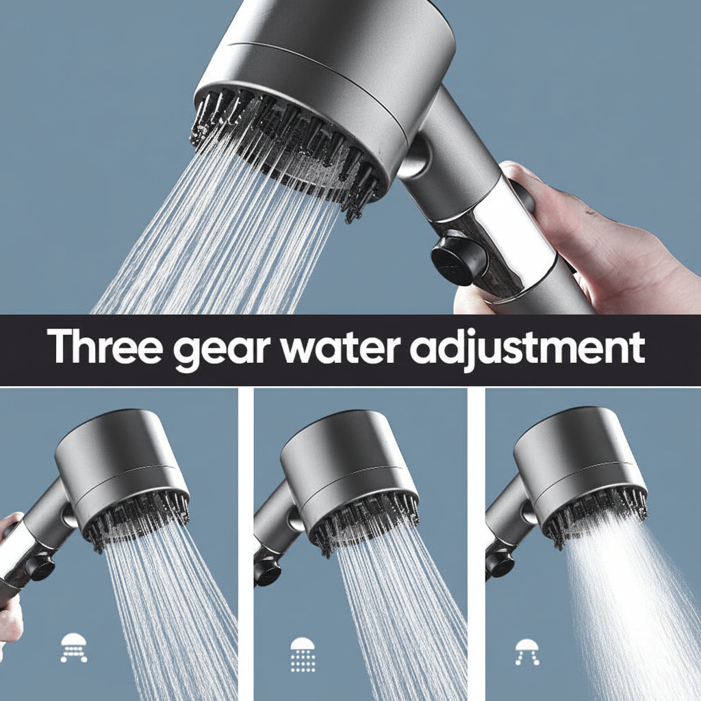 Shower Head High Pressure Handheld Filtered