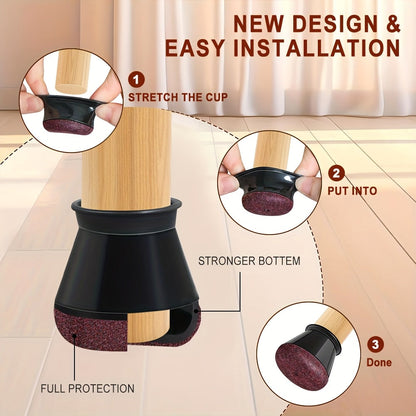 Chair Leg Floor Protectors Silicone Anti