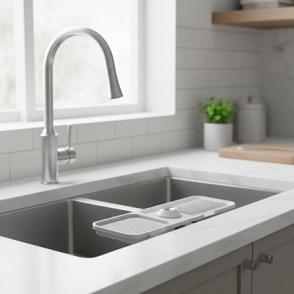 Sink Mat Silicone Faucet Drip Catcher Self