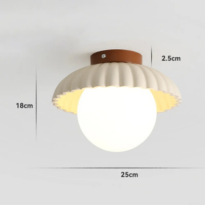Iron Hallway Ceiling Light Modern Glass &