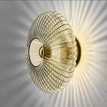 Nordic Vintage Glass Wall Sconce Striped