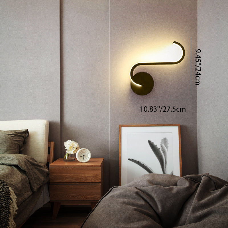 Curves Line LED Wall Light Modern Minimalist