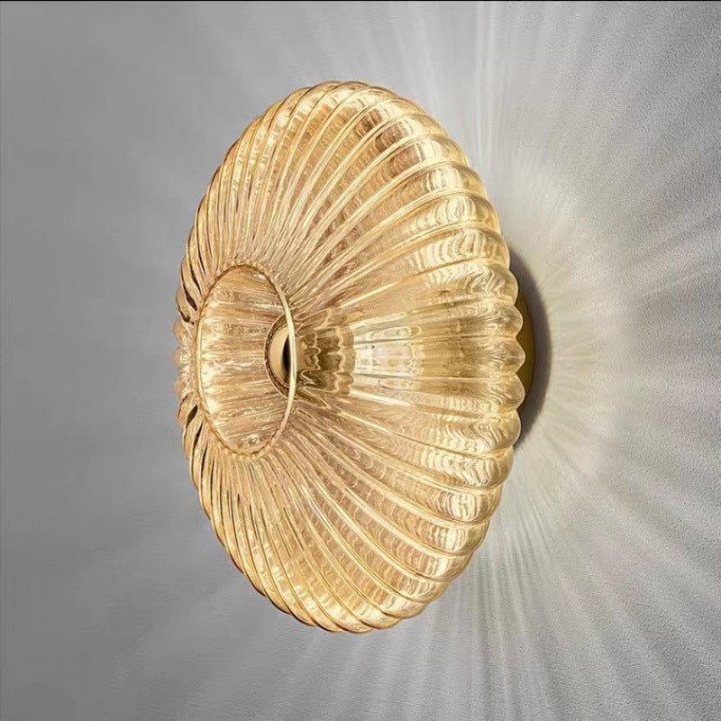 Nordic Vintage Glass Wall Sconce Striped