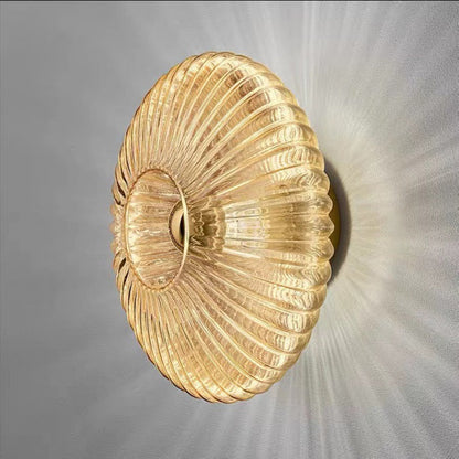 Nordic Vintage Glass Wall Sconce Striped
