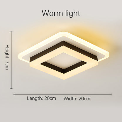Square LED Ceiling Light Modern Flush Mount