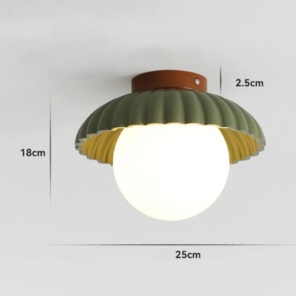 Iron Hallway Ceiling Light Modern Glass &