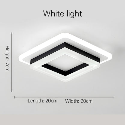 Square LED Ceiling Light Modern Flush Mount