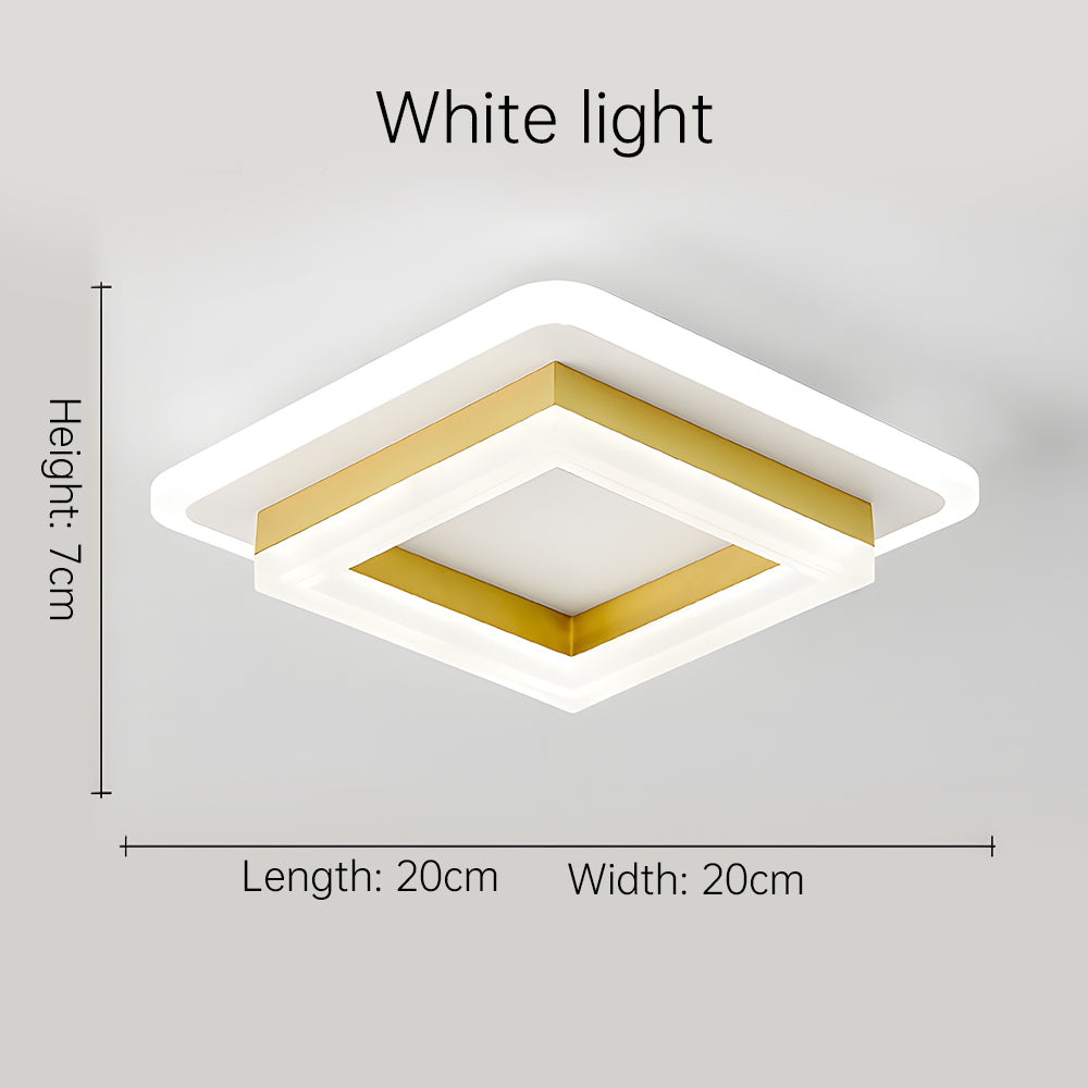 Square LED Ceiling Light Modern Flush Mount
