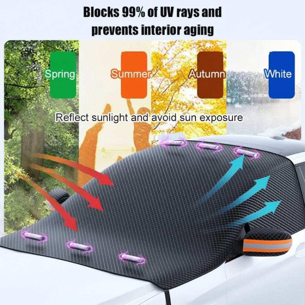Windshield Snow Cover Magnetic Oxford Fabric