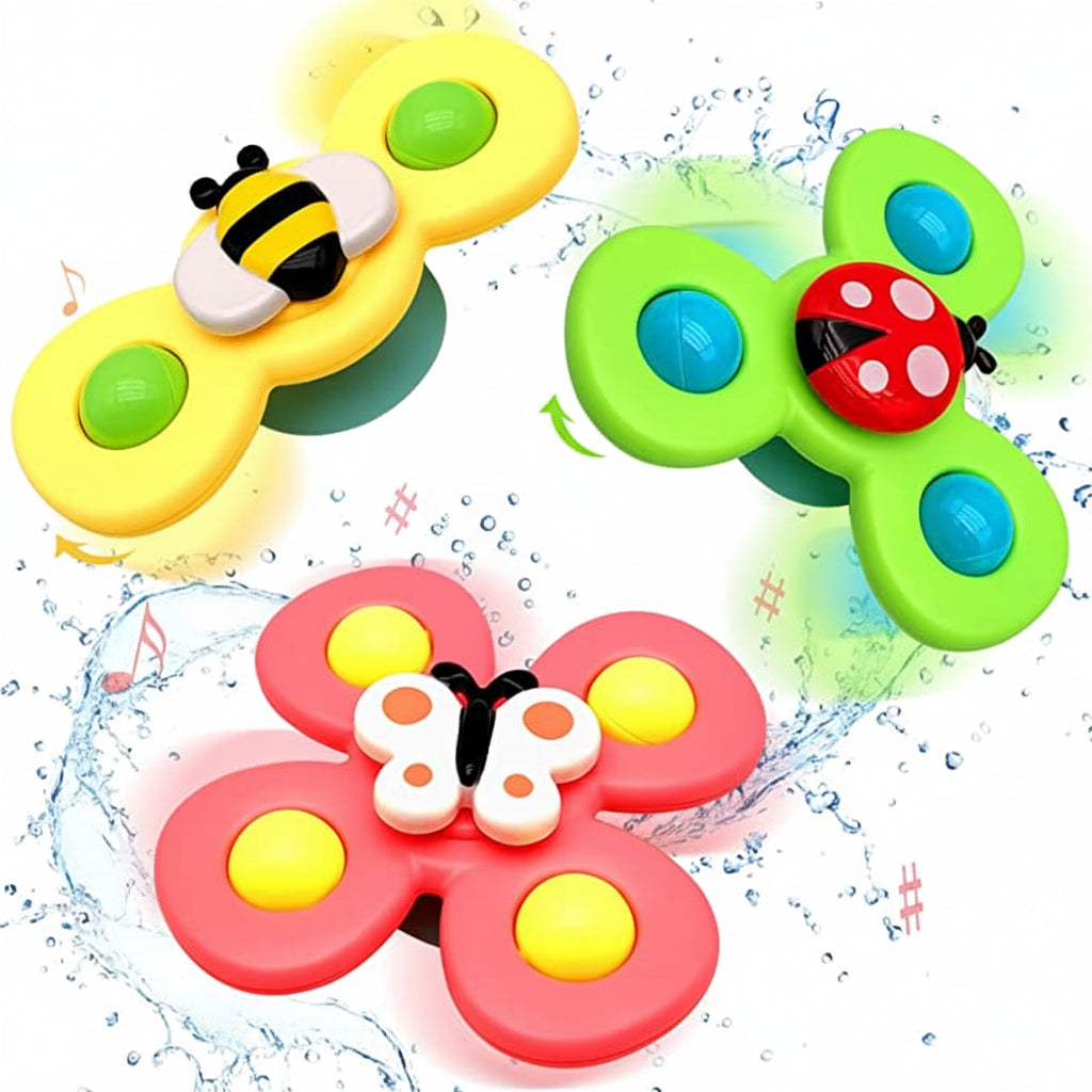 Baby Toy Suction Spinner Sensory Toy Bath