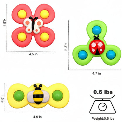 Baby Toy Suction Spinner Sensory Toy Bath