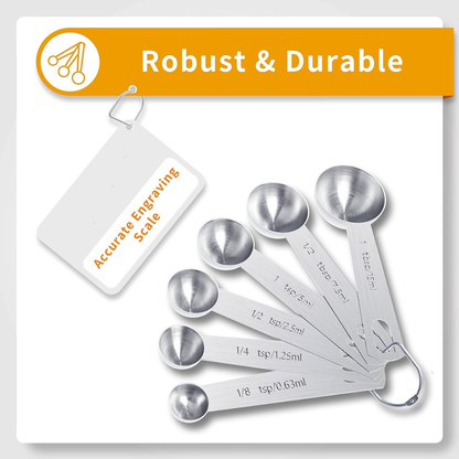 Measuring Cups Stainless Steel Set Spoons