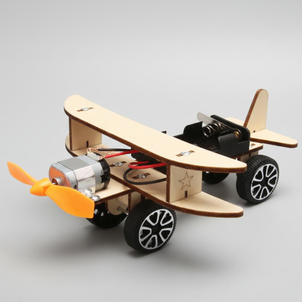 STEM Learning Toy Wooden DIY Car Building