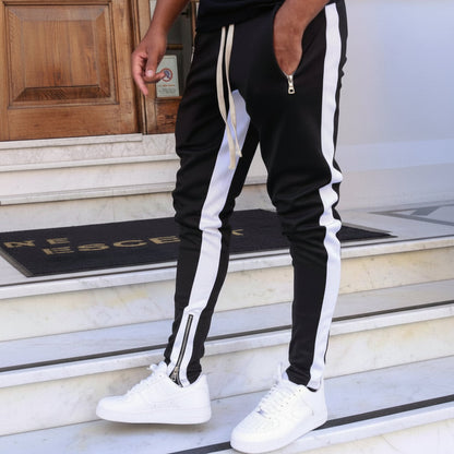 Joggers Men Slim Fit Side Stripe Athletic