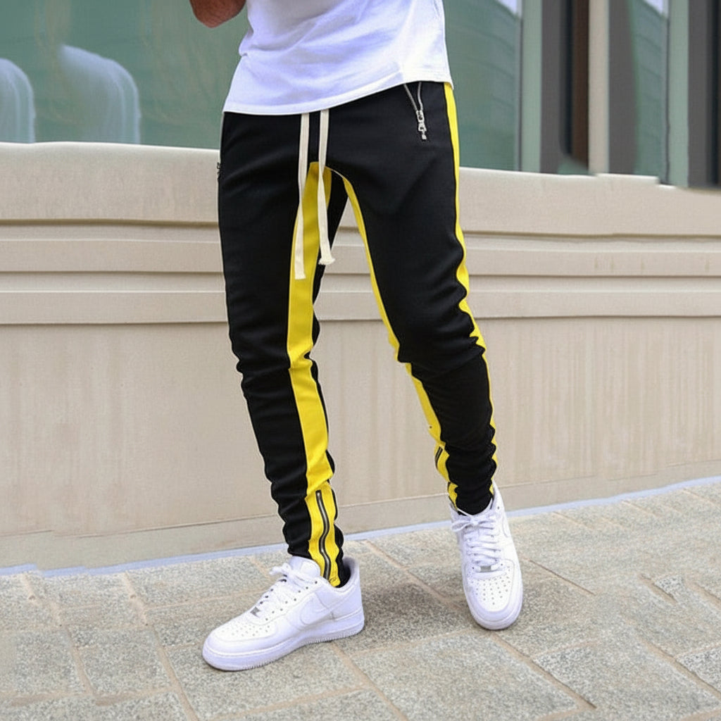 Joggers Men Slim Fit Side Stripe Athletic
