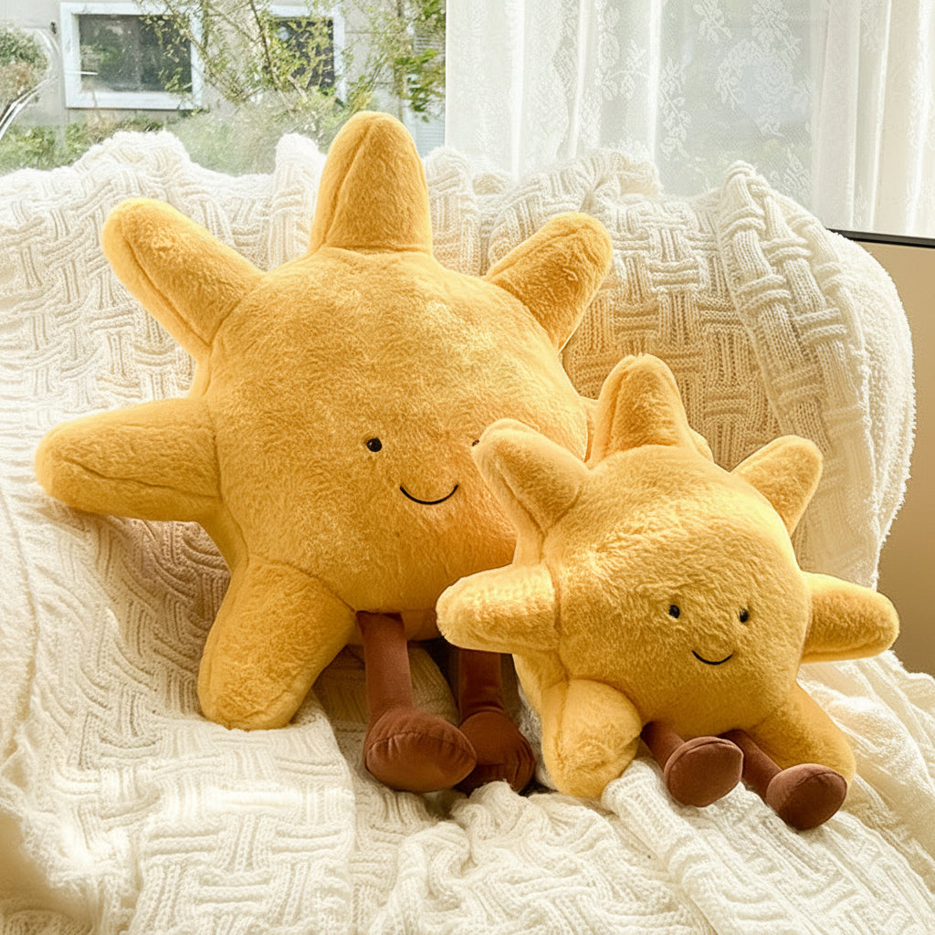 Throw Pillow Decorative Plush Sun Moon