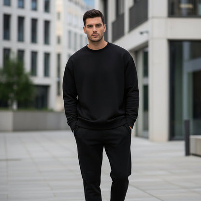 Mens Sweatshirt Casual Crew Neck Pullover