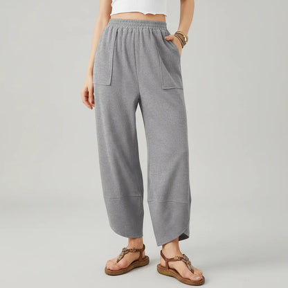 Women Pants Casual Loose Fit Straight Leg
