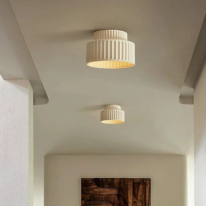 Nordic Ripple Ceiling Light Sculptural Form