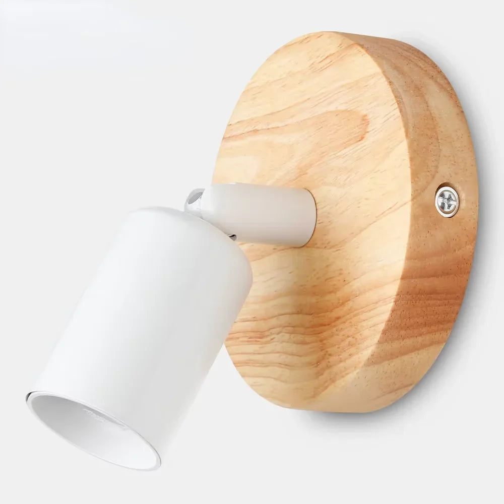 Vintage Retro Wall Lamp Adjustable Wooden &