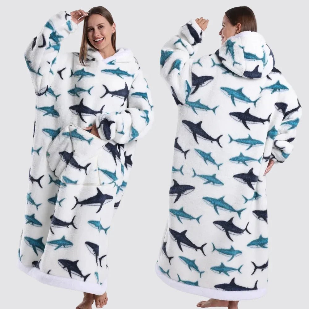 Blanket Hoodie Oversized Wearable Hooded
