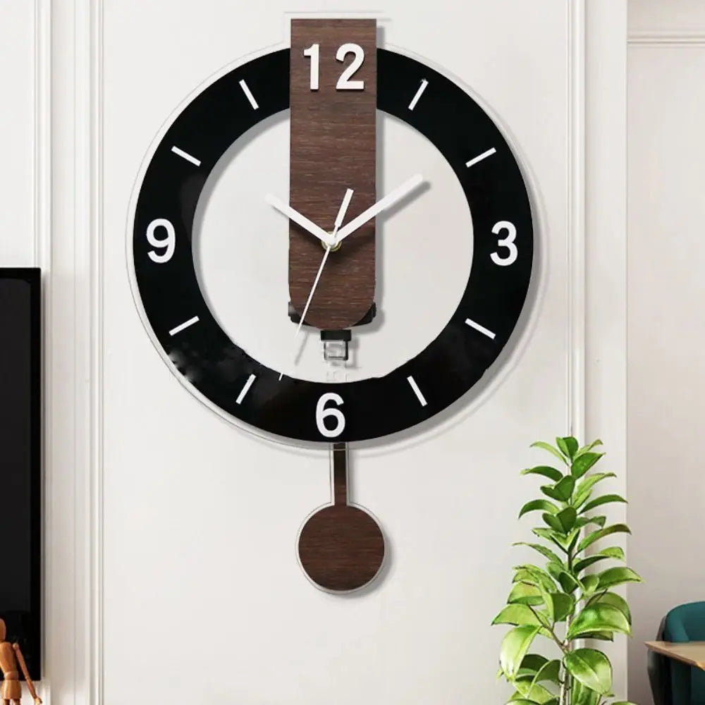 Minimalist Pendulum Wall Clock Modern