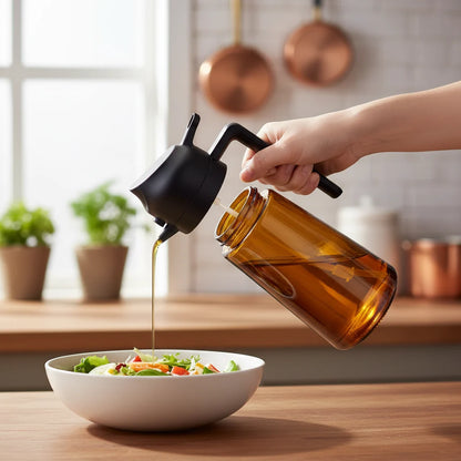 Oil Dispenser Bottle Glass Olive Oil Sprayer