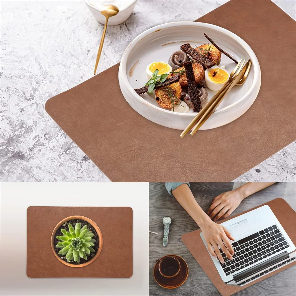 Duomat Double Sided Faux Leather Placemats