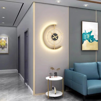 Lunaris Wall Lamp Clock Post Modern LED