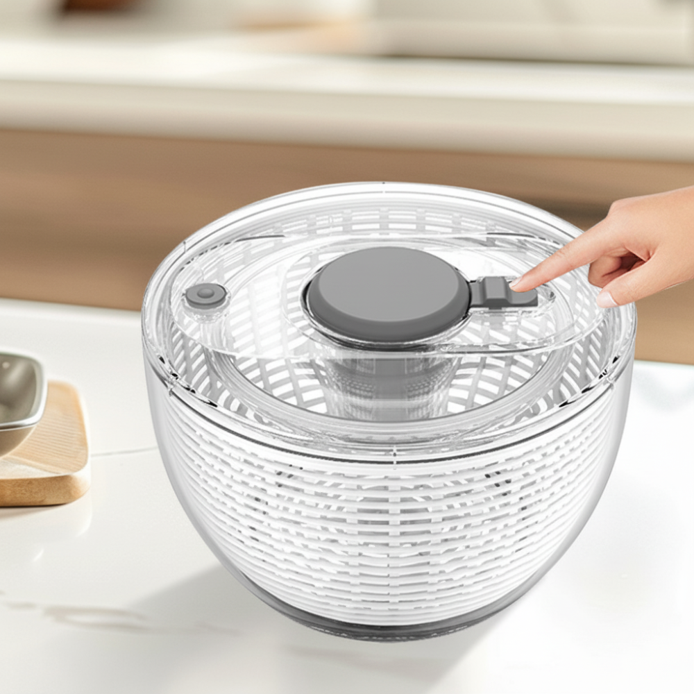 Salad Spinner Manual Pump Vegetable Dryer