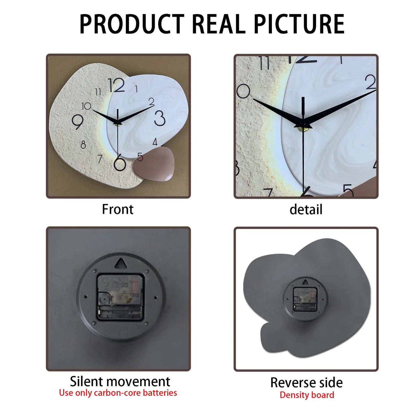 Tempostone Modern Simple Wall Clock Silent