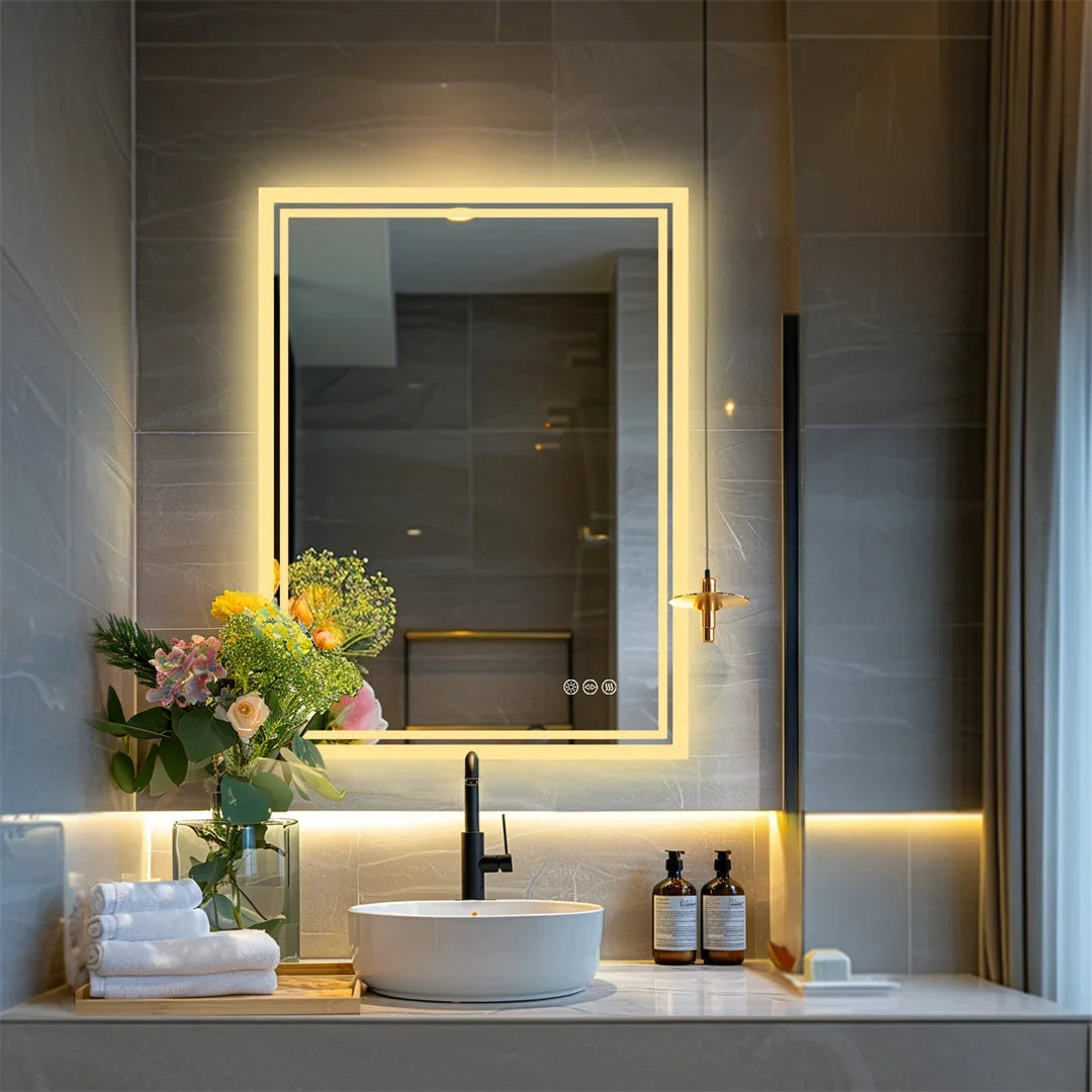 Luvoglow LED Bathroom Mirror Frameless