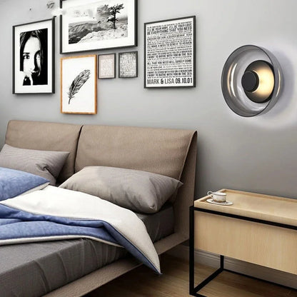 Nordic Glass LED Wall Sconce Modern Round
