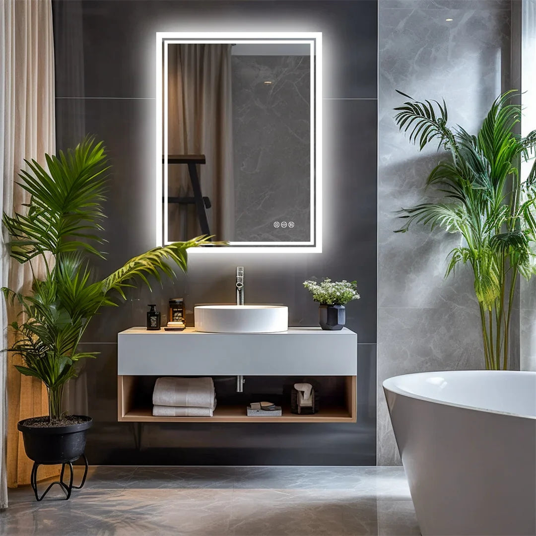 Luvoglow LED Bathroom Mirror Frameless